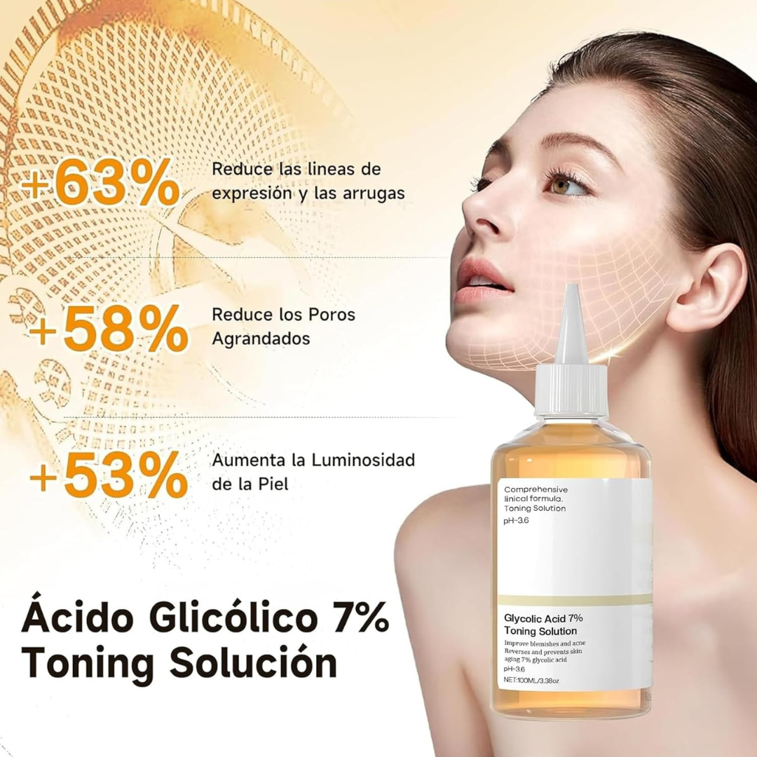 Ácido glicólico anti envejecimiento de la piel