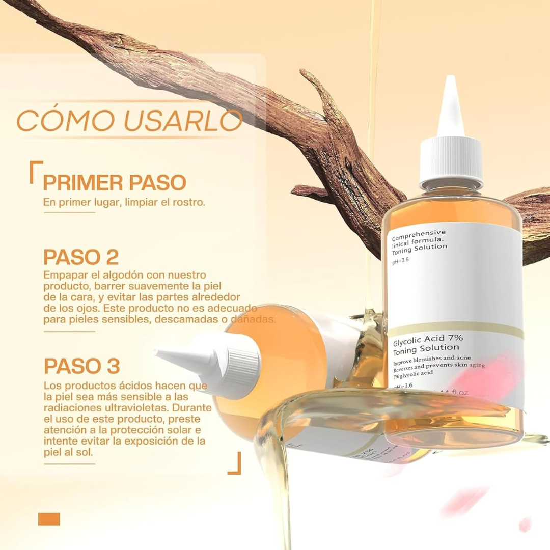 Ácido glicólico anti envejecimiento de la piel