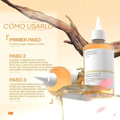 Ácido glicólico anti envejecimiento de la piel
