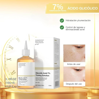 Ácido glicólico anti envejecimiento de la piel